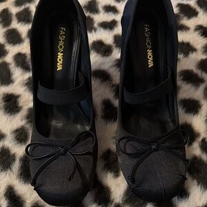Fashion Nova Black Ballet Heels
